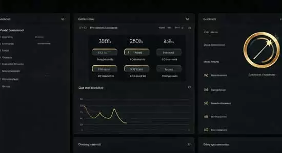 A dashboard interface showing metrics and data visualizations.